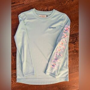 Magellan Outdoors Kids' Long Sleeve Performance Shirt - Light Aqua